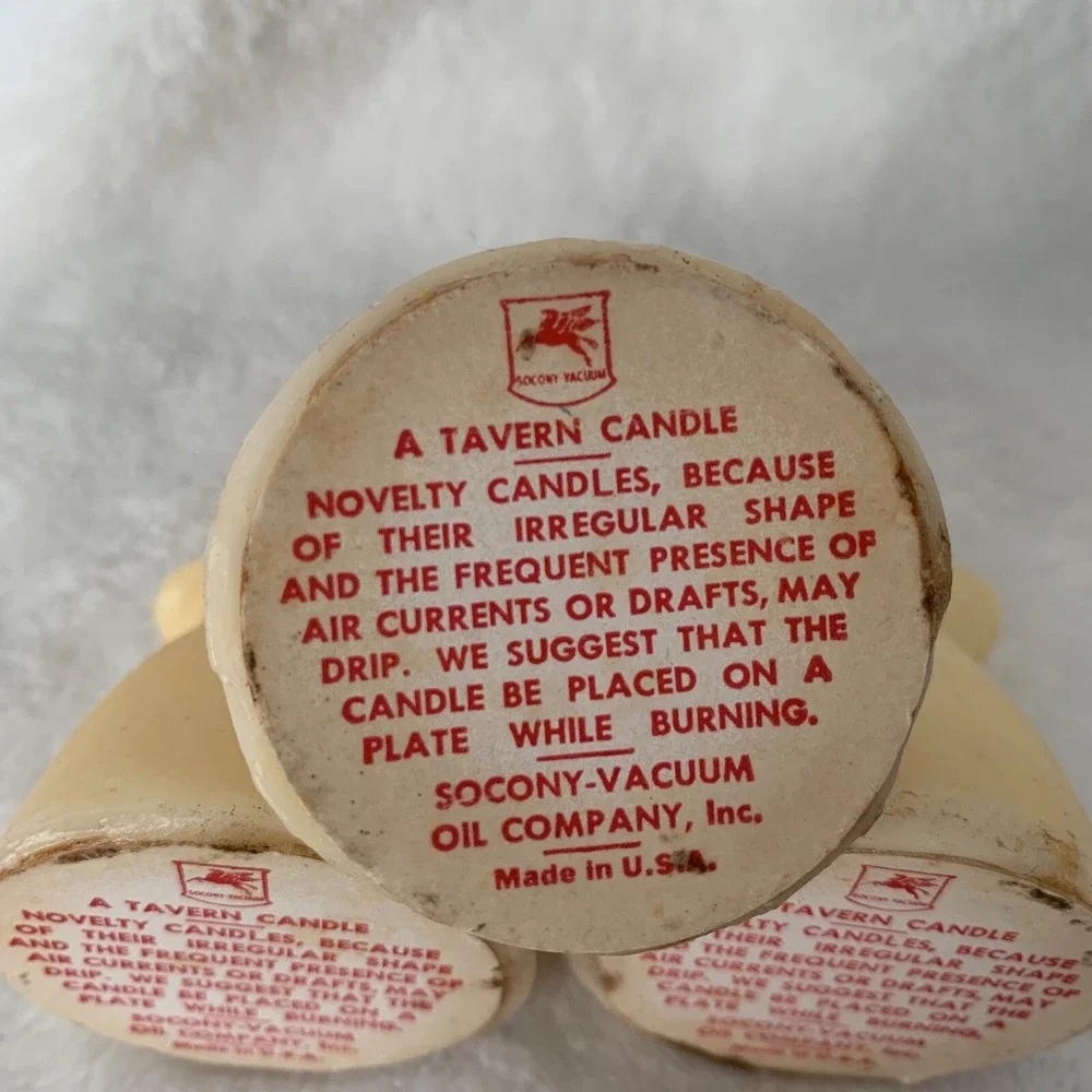 Vintage Lot Of 3 Angel Christmas Candles Tavern Gurley Unscented Choir Carolers
